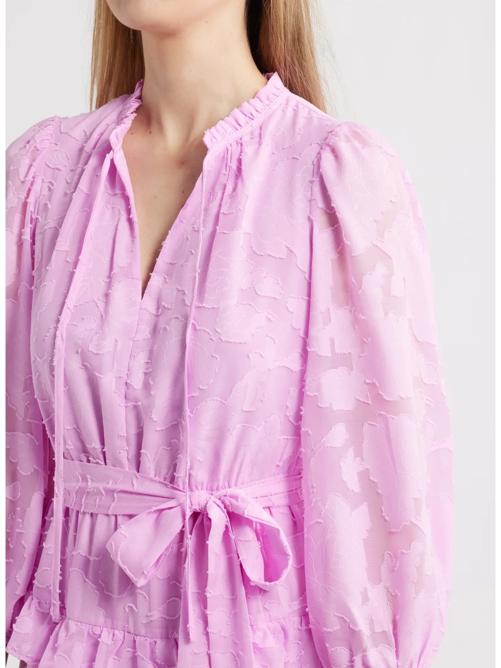 NWT Eliza J Pink Tiered Dress Size 16W - Picture 4 of 12
